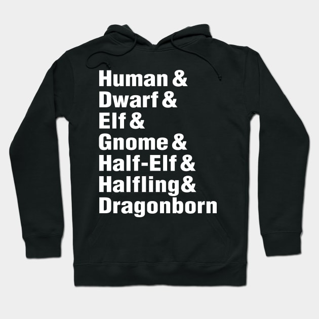 D20 Race List Hoodie by masciajames